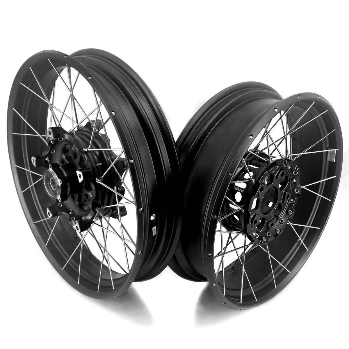 Vmx 19" 17" Inch Tubeless Rims For Bmw R1200gs R1200gs Adventure 2013-2020 Black Hub & Black Rim 1