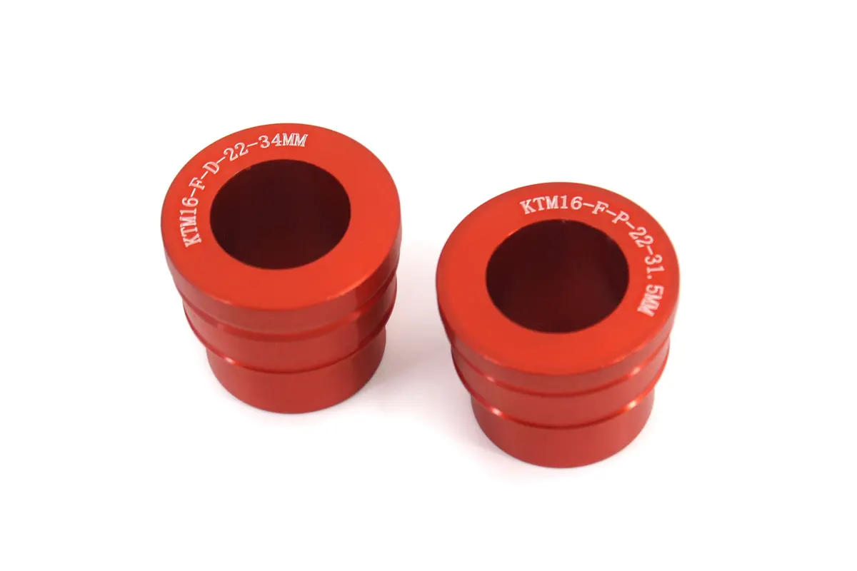Front Billet Bushing Spacers Kit Fit Ktm Different Axle Diameter Wheels 2003-2023 1