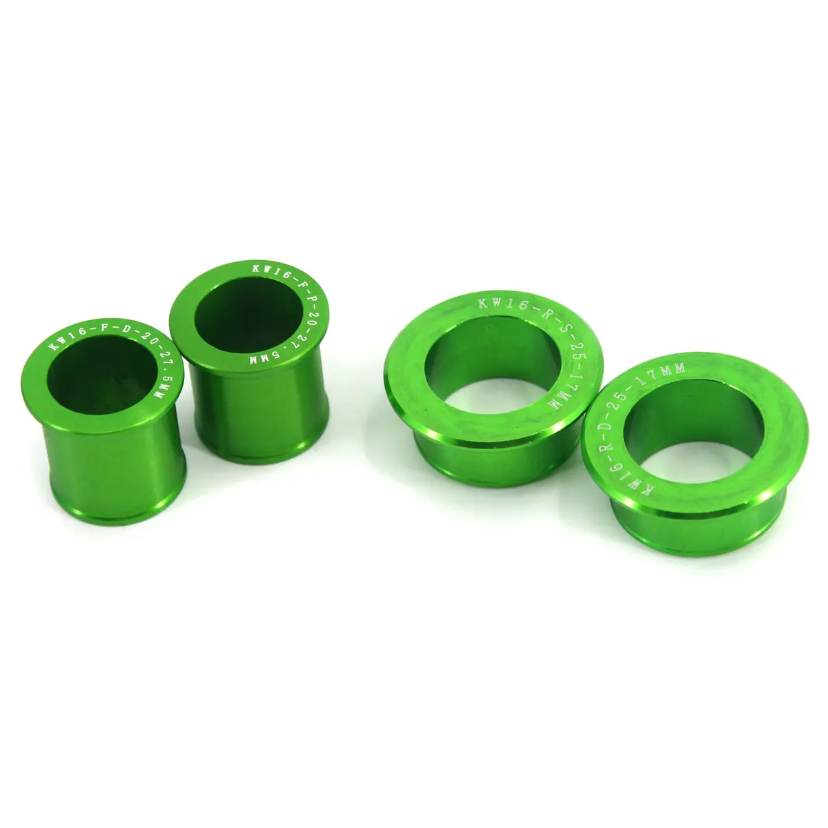 Front & Rear Wheels Billet Collars Spacers Kit Fit Kawasaki Kx125/250 Kx250f/450F 1