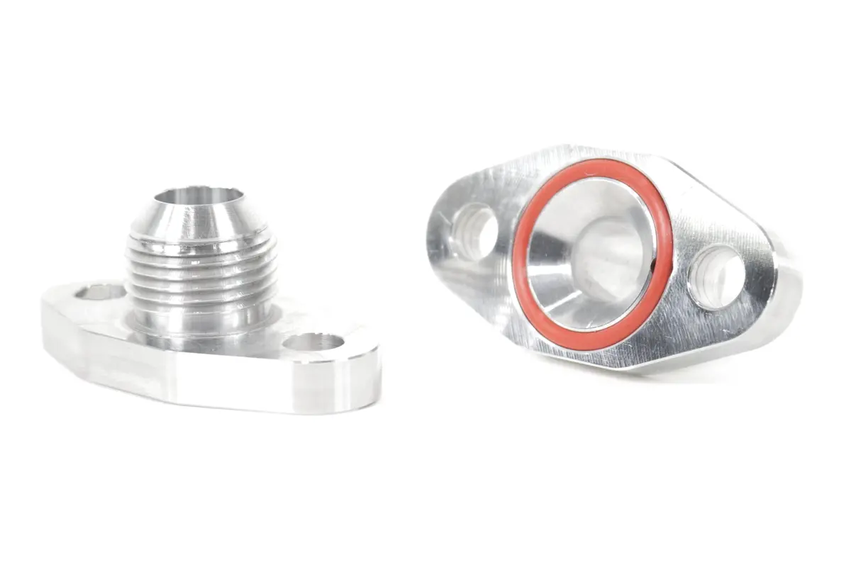 Motion Billet Turbo Drain Oil Flange Large Frame / Promod Gt55 12An  21-10009 1