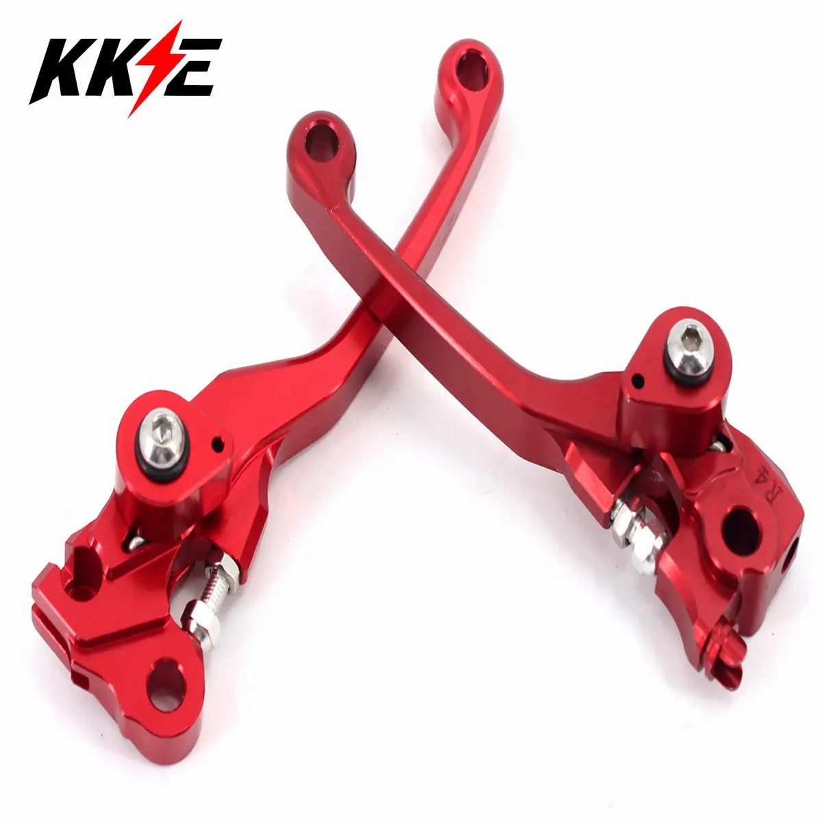 Kke Red Brake Clutch Levers Fit Honda Crf250r Crf450r Crf250x Crf450x Cr125r 2007-2014 1
