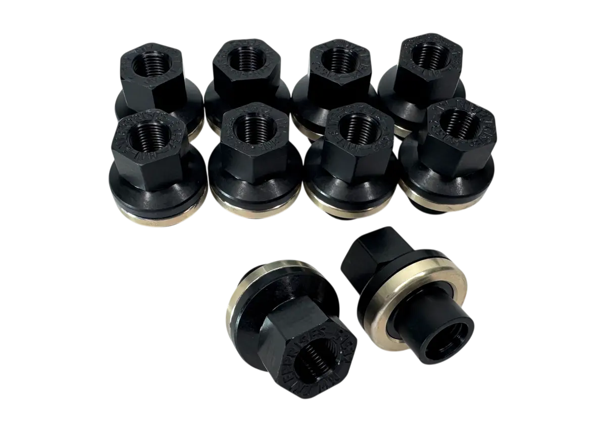 1/2-20 Aluminum Bearing Washer Lug Nut .490" Shank (Set Of 10) 1