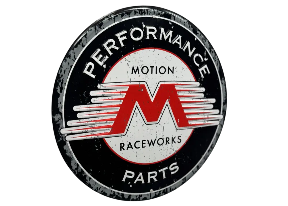 Motion Raceworks 12" Stamped Metal Sign 1
