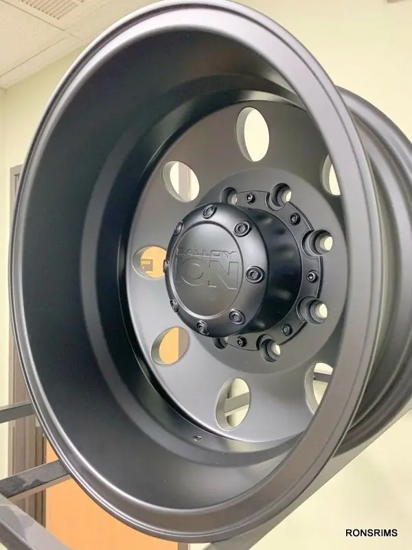 4) 17X6.5"   Ion 167 Matte Black 167 Matte Black Dodge Ram Front/ Rear  W/ Lugs 1