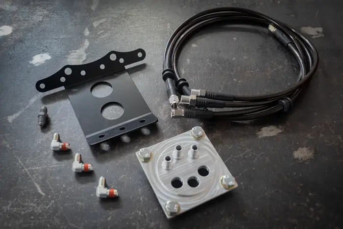 Garagistic - E30 Boosterless Conversion Plumbing Kit - Wilwood/Tilton 1