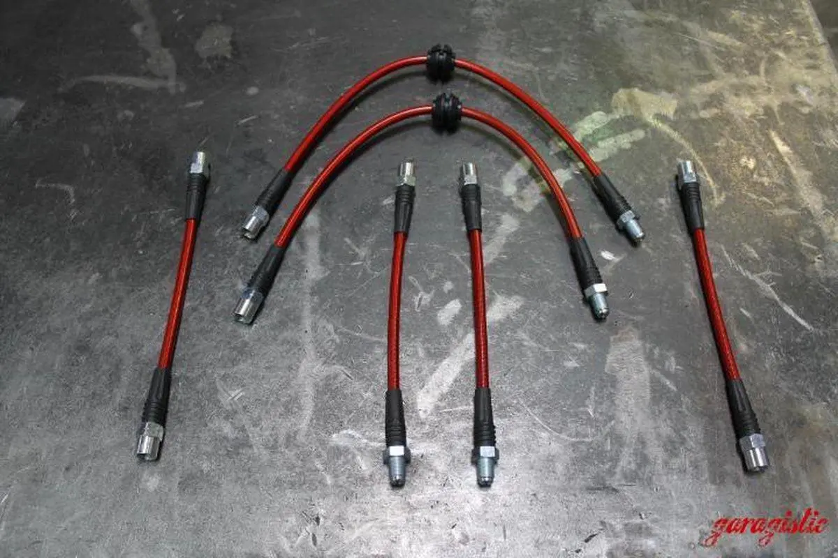 Garagistic - E28 Stainless Steel Complete 6 Brake Line Kit - Dot Compliant 1