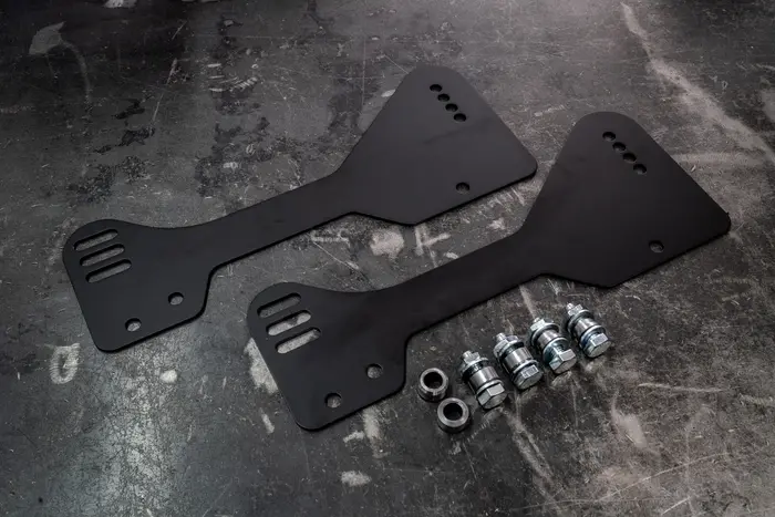 Garagistic - E30 Bucket Seat Side Mount Brackets For Oem Sliders 1