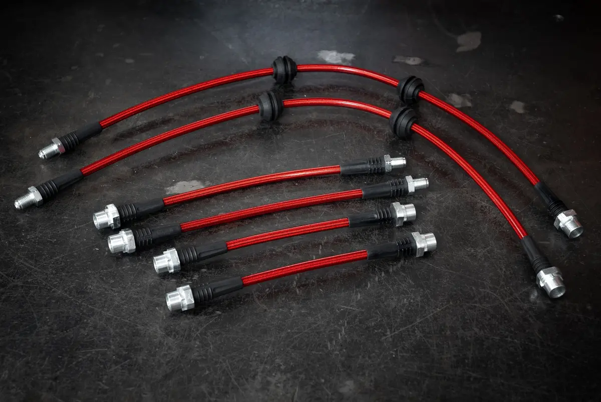 Garagistic - 2008-2009 Bmw E82 128I 135I Stainless Steel Complete 6 Brake Line Kit - Dot Compliant 1