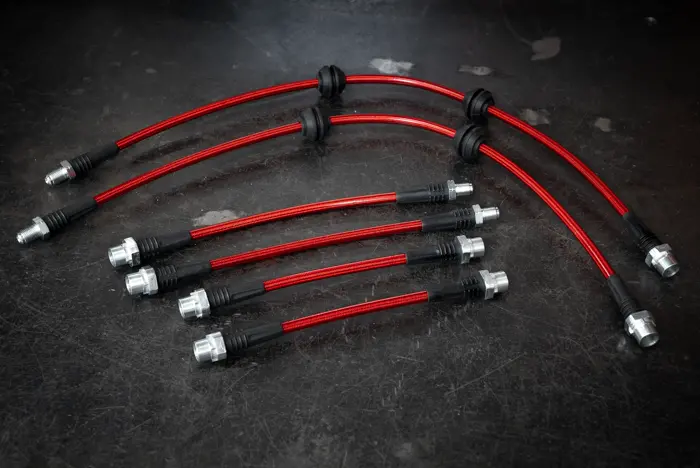 Garagistic - 2009-2014 Bmw Lci E82 128I 135I Rwd Stainless Steel Complete 6 Brake Line Kit - Dot Compliant 1