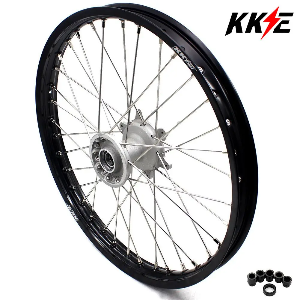 Kke 21×1.6 Cast Front Wheel Rim Fit Yamaha Yz125 Yz250 Yz250f Yz450f Silver Hub 1