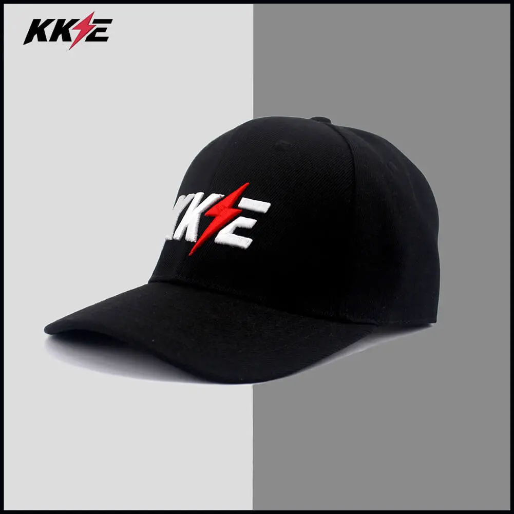 Kke Peaked Hat With Kke Logo Black & White 1