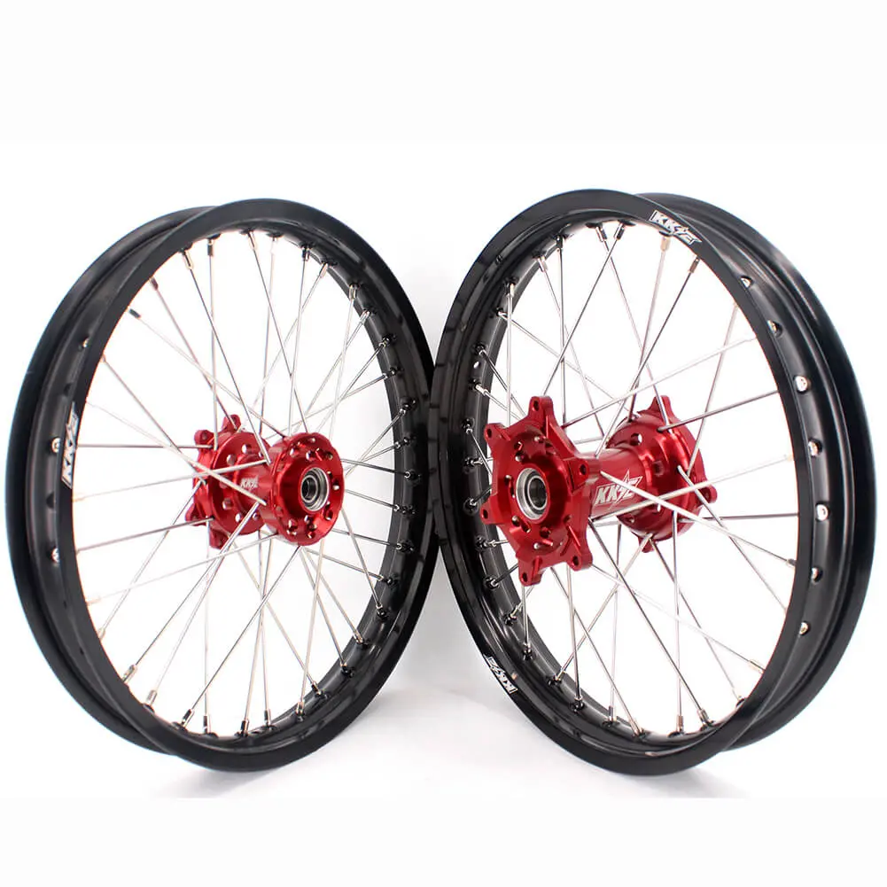 Kke 1.85*19 & 2.15*19 Flat Track Wheels For Honda Crf250r 04-13 Crf450r 02-12 2
