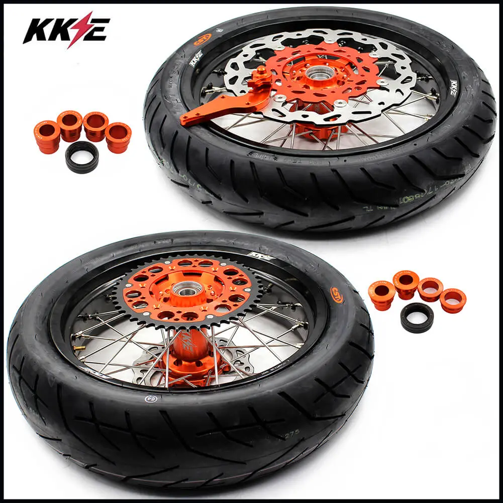 Kke 3.5 & 5.0 Supermoto Cst Tires For Ktm Sx Sx-F Xc Xc-F 125-530Cc 2003-2025 Orange 1
