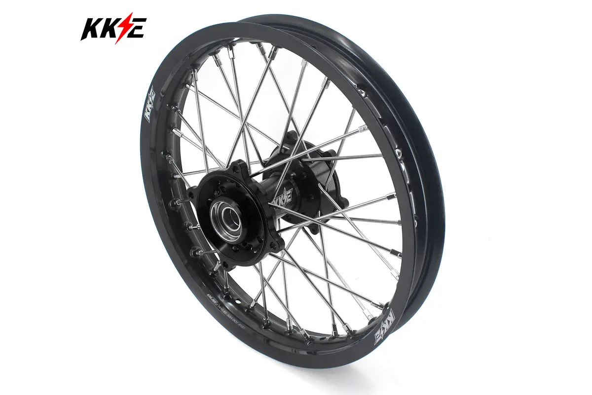 Kke Rear 1.85*16" Wheels Rims Set For Ktm Sx 85 2025 Black&Black 1
