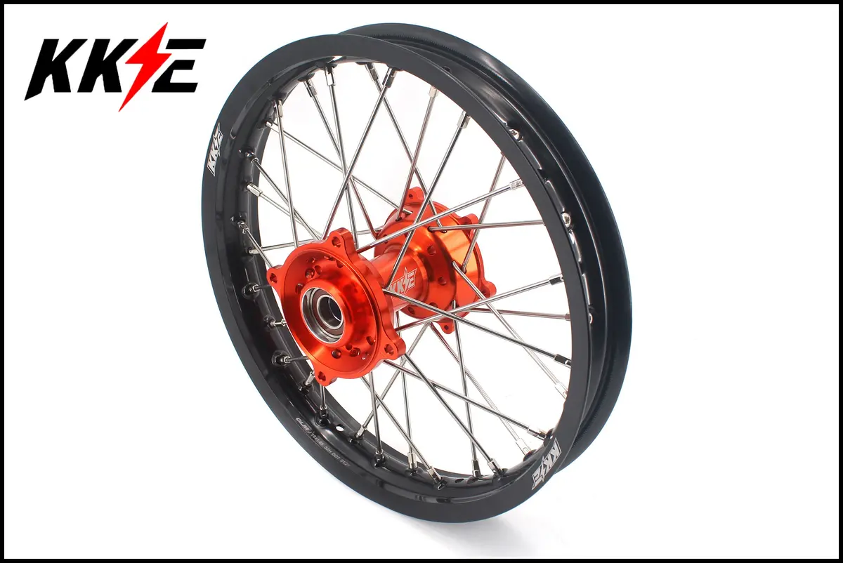 Kke Rear 1.85*16" Wheel Rims For Ktm Sx 85 2021-2024 Orange&Black 1