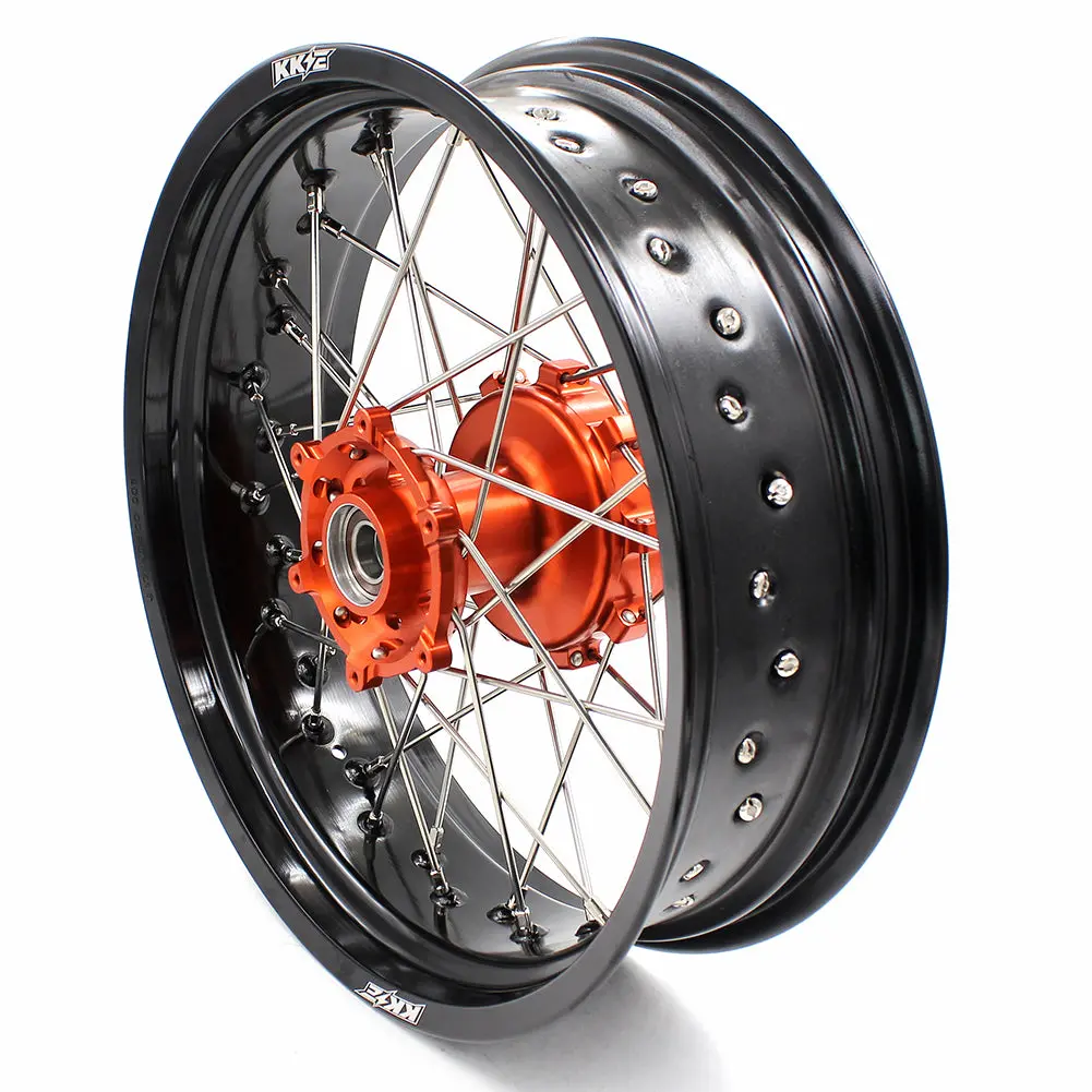 Kke 5.0*17Inch Cush Drive Supemoto Rear Wheel Rim For Ktm Exc Sx Sx-F Exc-W Xcf 2003-2024 1