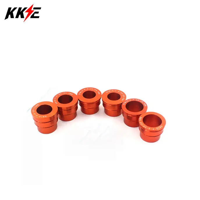 KKE Front Black/Orange Spacer Kit for KTM EXC, EXF, SX, and SXF Models (125–530cc, 2003–2024) - Image 2