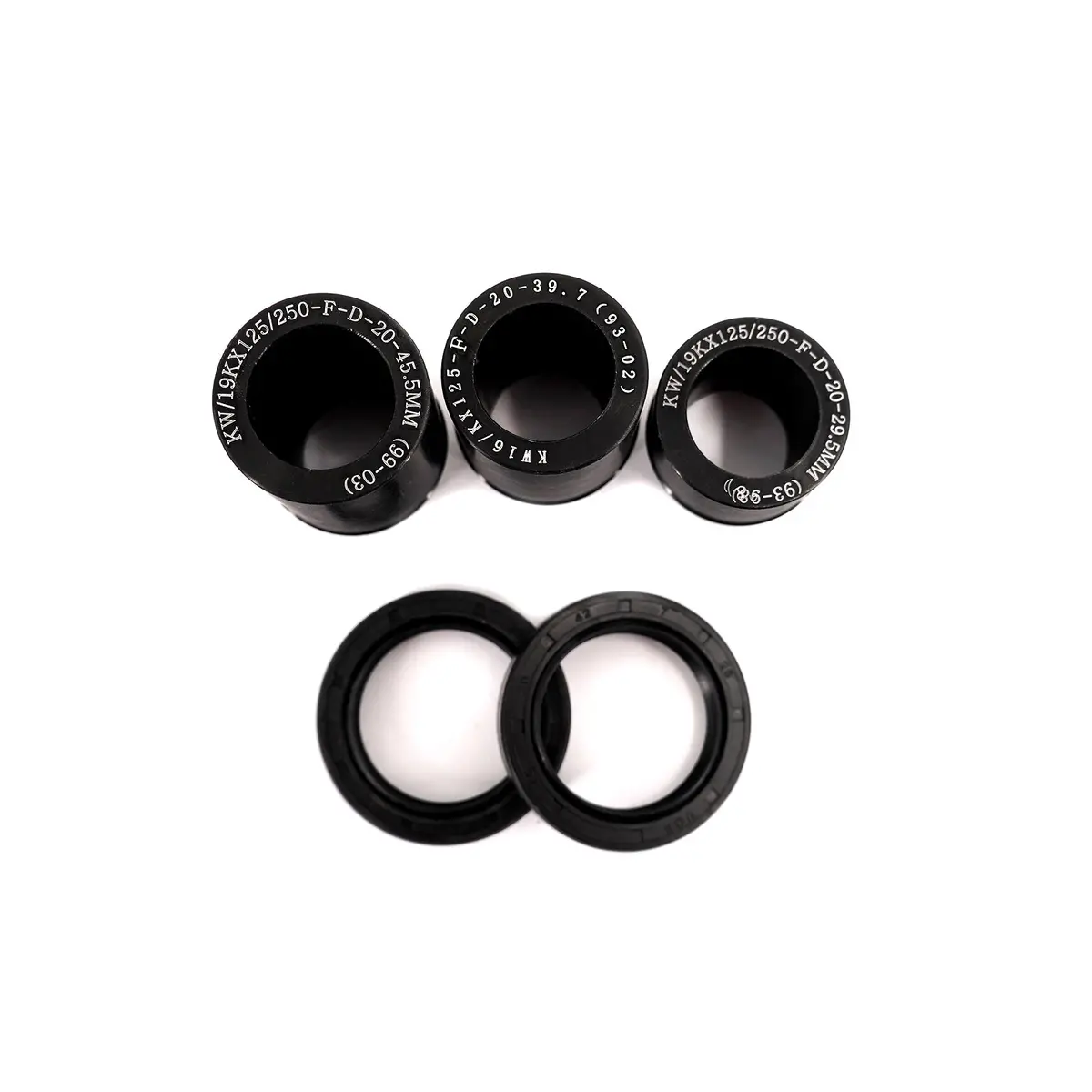 Kke Replacement Front Black Spacers For Kawasaki Kx125/250 1993-2002 Dirtbike 21/18 Or 21/19 Wheels 1