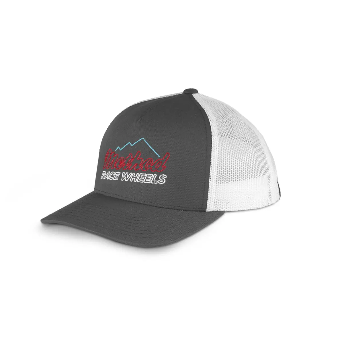 Method Neon Mountain Curvebill Trucker Hat | Snapback | Charcoal/White 1