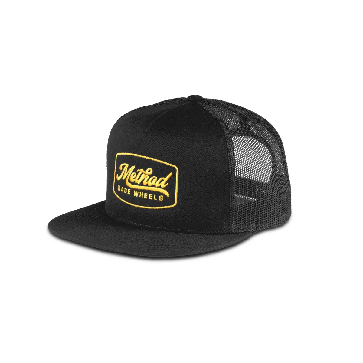 Method Script Badge Flatbill Trucker Hat | Snapback | Black 1