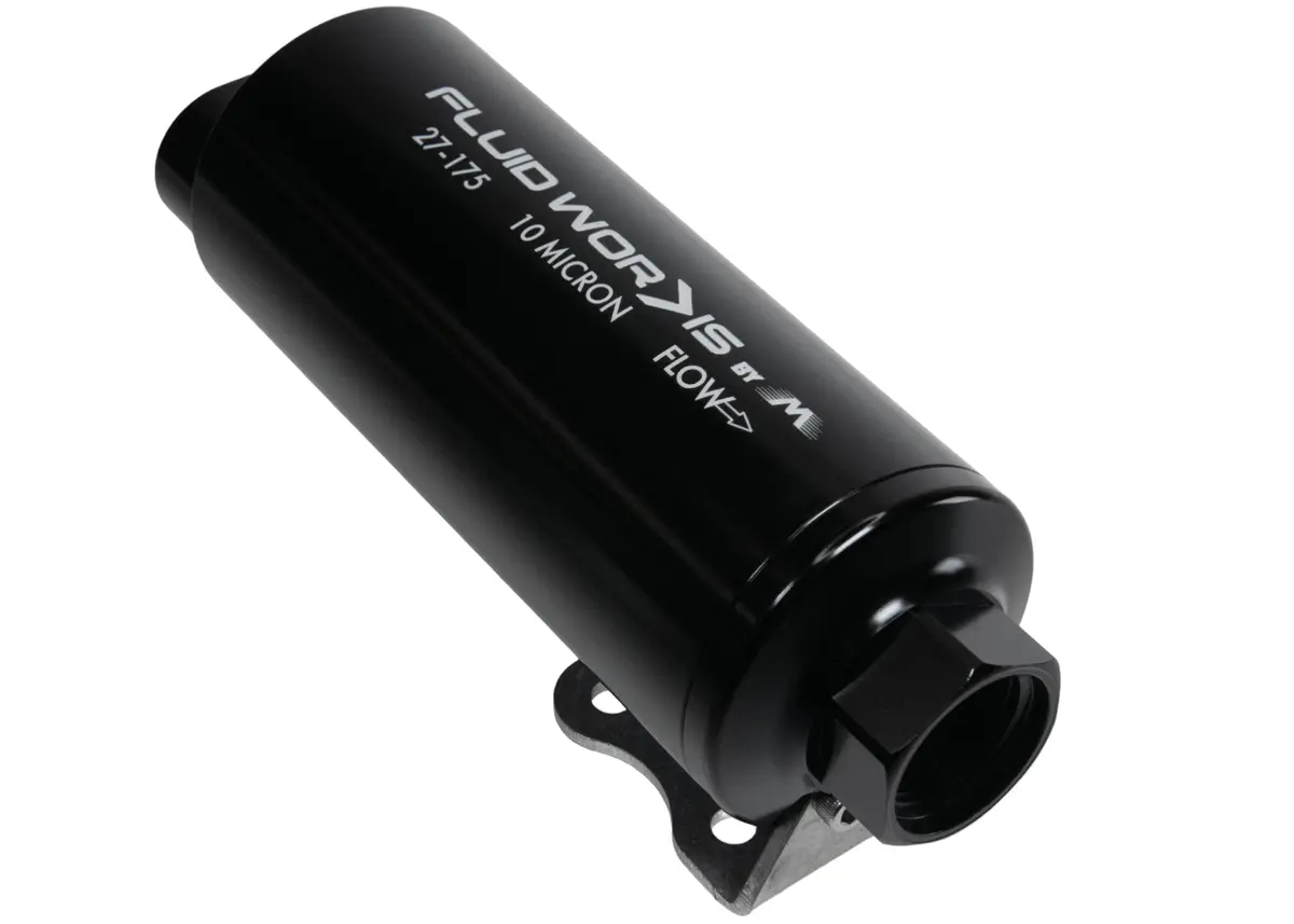 Fluidworks Dual Inlet 12Gpm Post Fuel Filter W/ Mount (10 Micron) 27-175 3