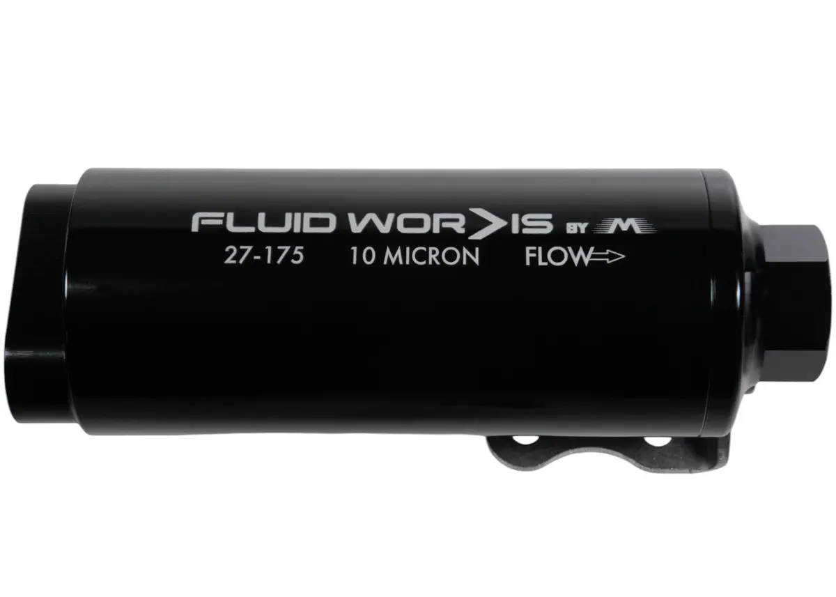 Fluidworks Dual Inlet 12Gpm Post Fuel Filter W/ Mount (10 Micron) 27-175 4