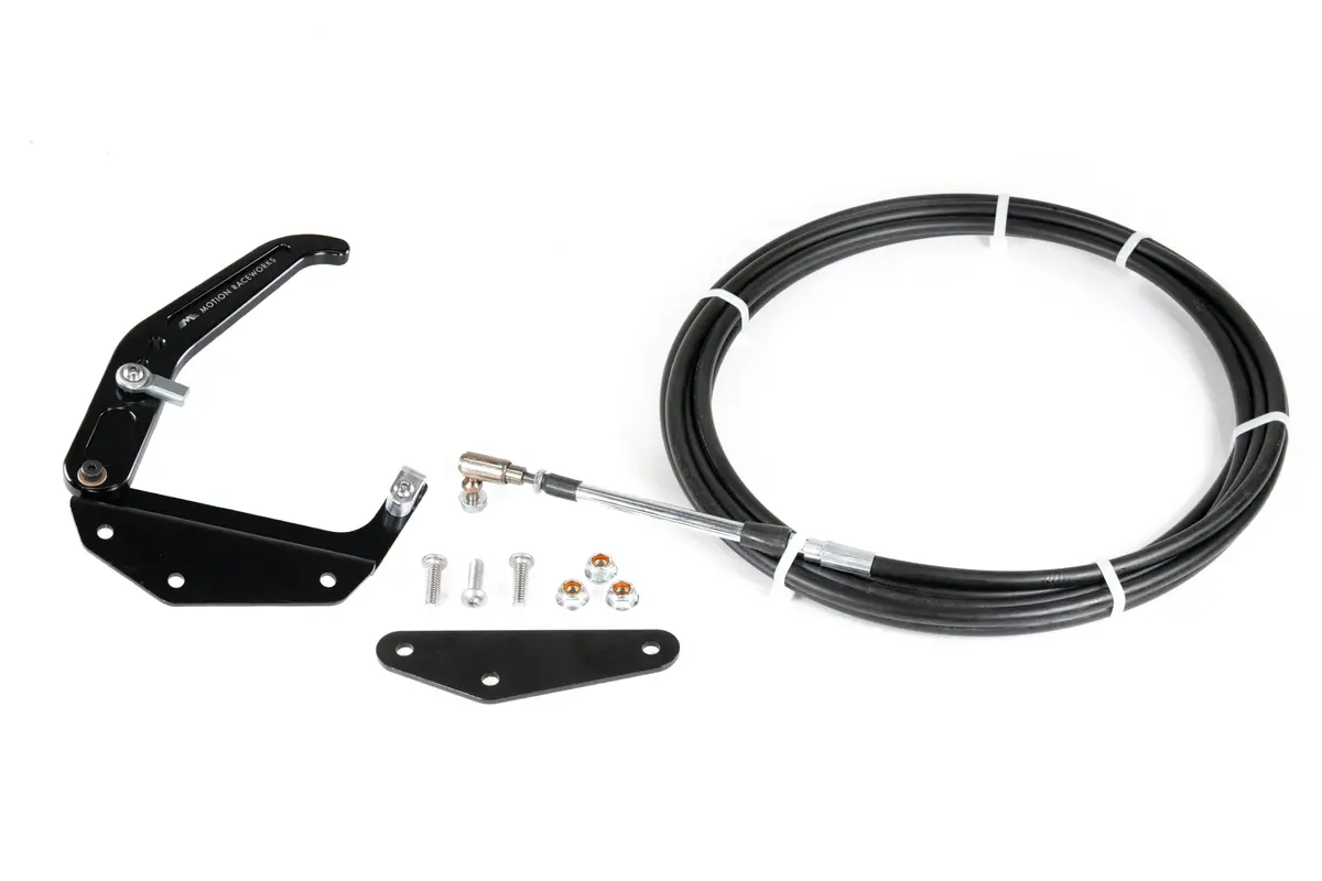 Console Mount Black Billet Parachute Release Cable Kit 1