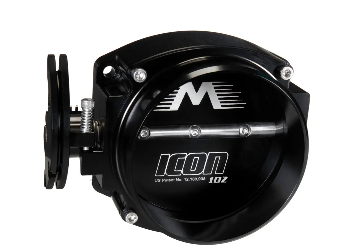 Icon Race 102/105Mm Cable Drive Throttle Body (Black) W/ Interchangeable Connection 1