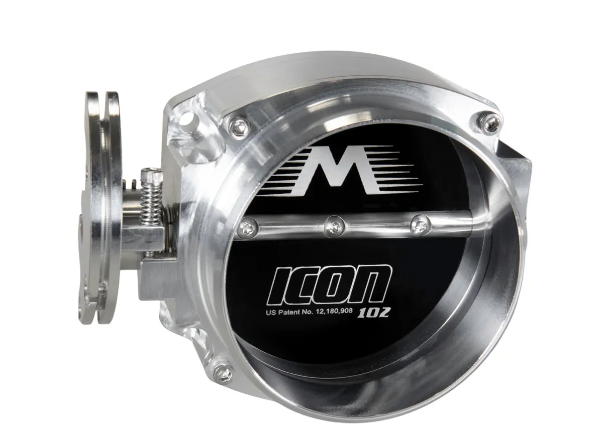Icon Race 102/105Mm Cable Drive Throttle Body (Bare Finish) W/ Interchangeable Connection 1