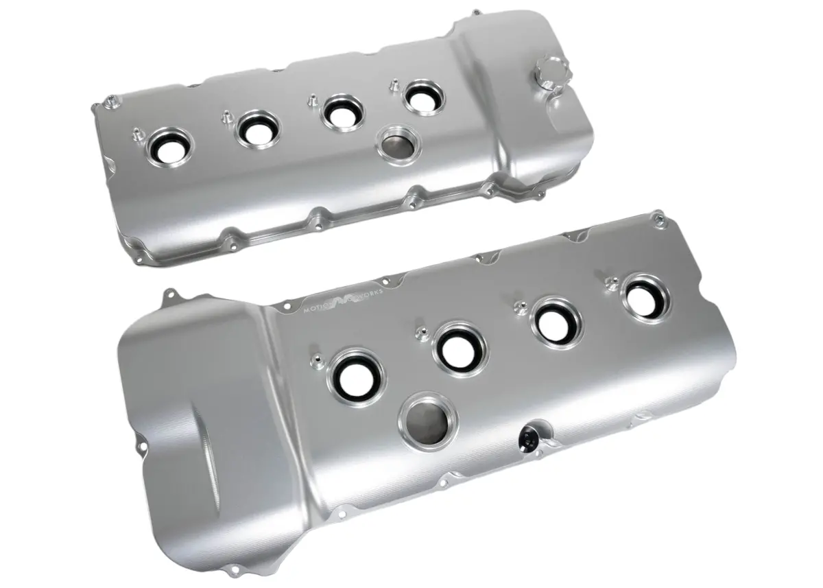 Motion Raceworks Billet Coyote Valve Covers Clear Anodized 1