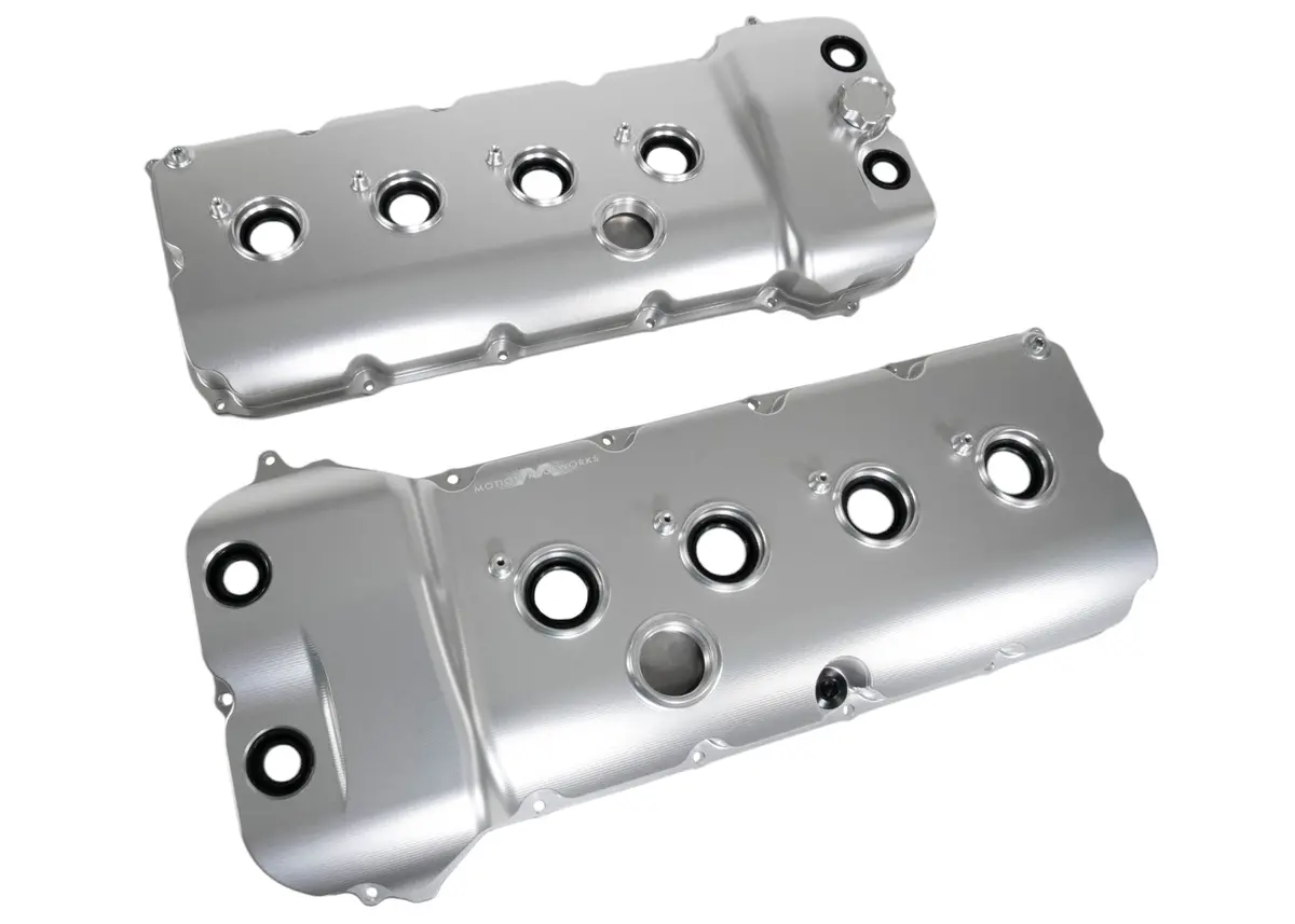 Billet Gen 1/Gen 2 Coyote Vct Valve Covers Clear Anodizing 1