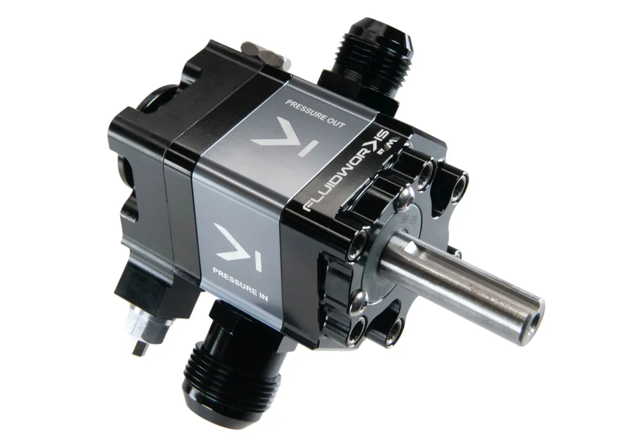 Fluidworks Single Stage Belt Drive Racing External Wet Sump Oil Pump (Standard Rotation) 1