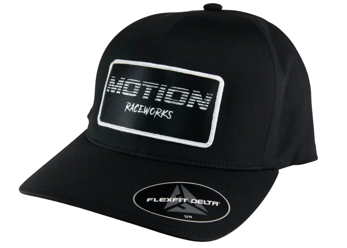 Black W/ Black Fade Patch Delta Flex Fit Hat 1
