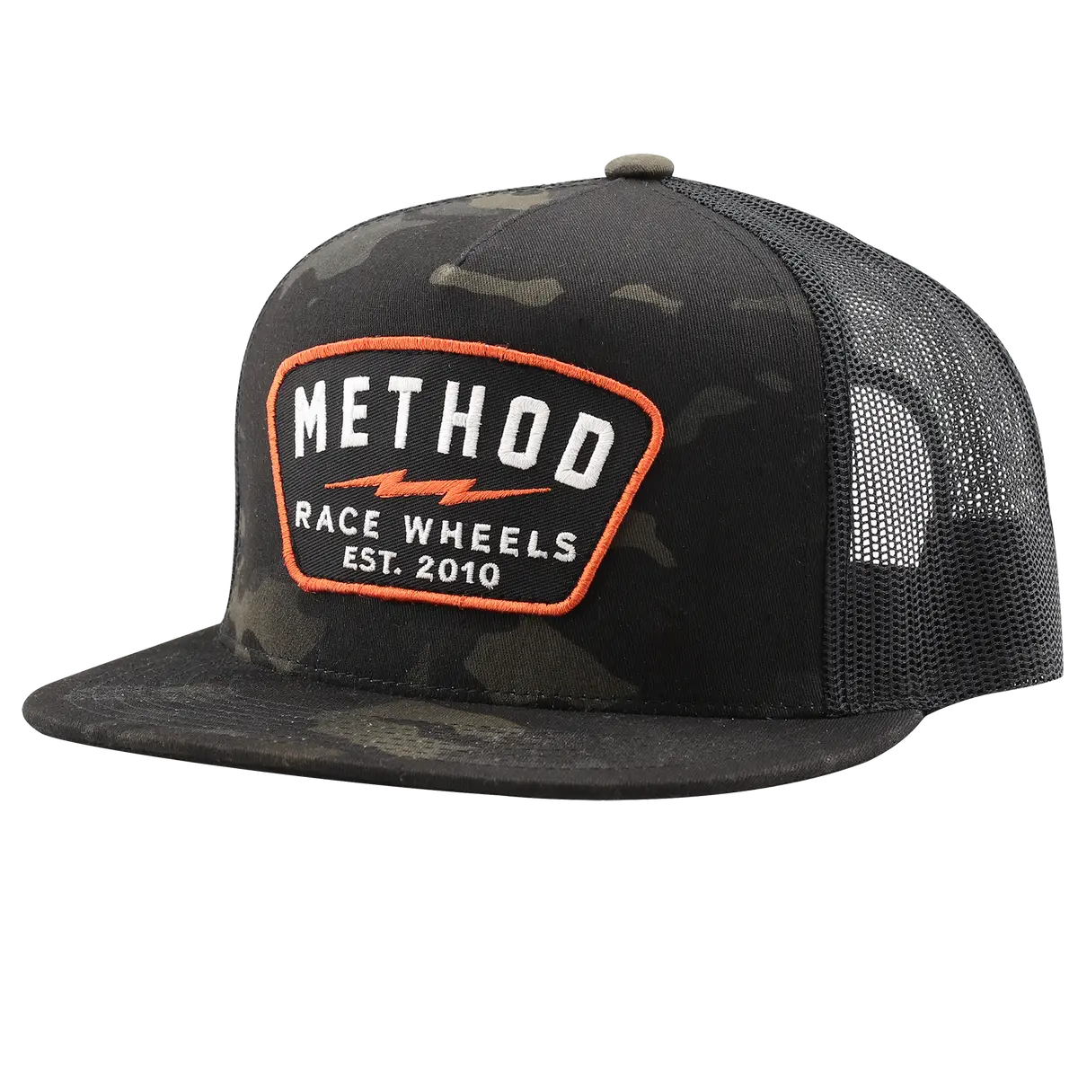 Method Bolt Patch Trucker Hat | Snapback | Dark Camo - Black 1