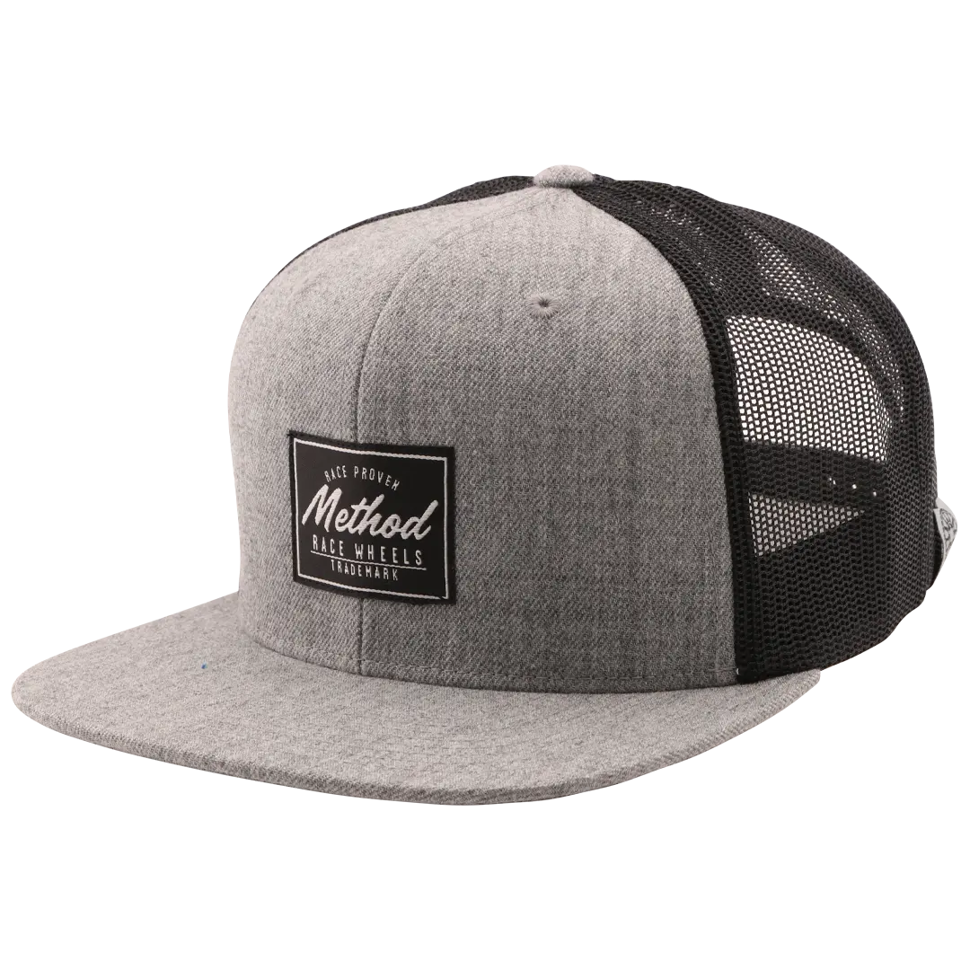 Method Race Proven Trucker Hat | Snapback | Heather Grey - Black 1