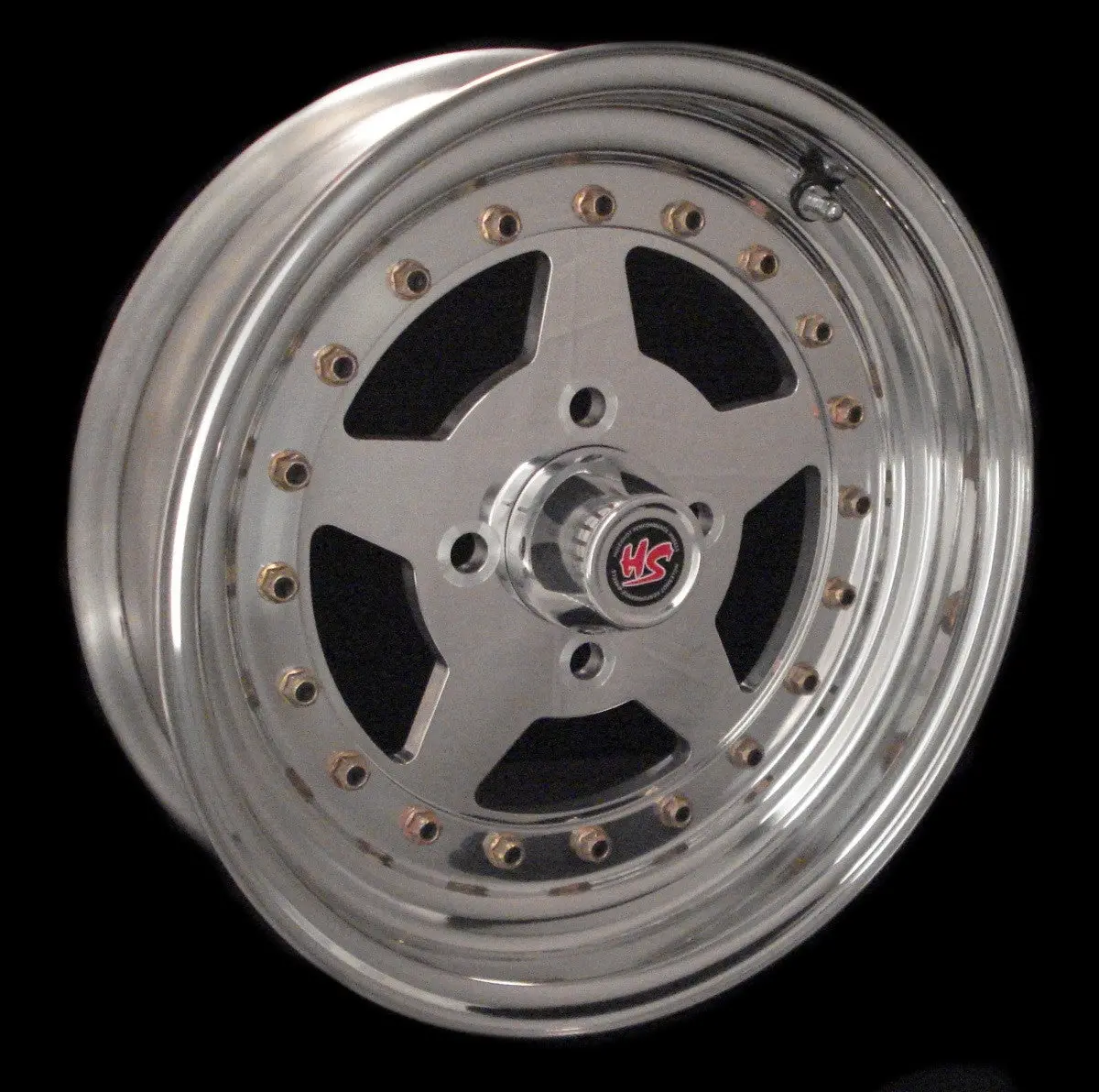 15" Modstar 4 Lug 3-Pc Wheel 1