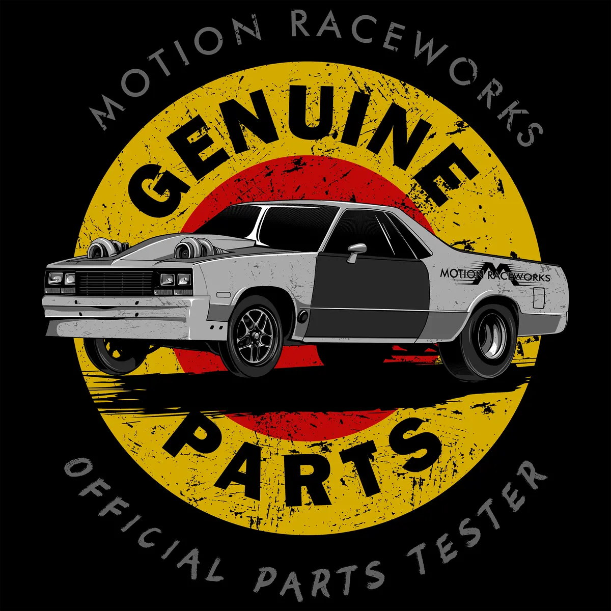 Mullet Genuine Parts Sticker 4"X4" 1