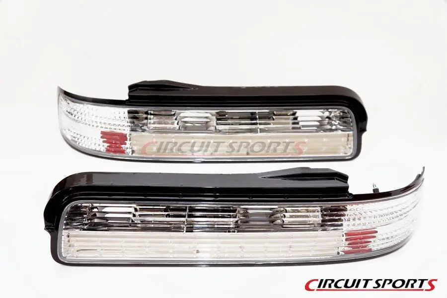 Circuit Sports Fully Transparent Led Tail Light Kit 2 Pcs For Nissan 240Sx Coupe '89-'94 1