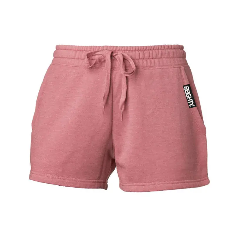 80Eighty® Women's Pink Fleece Shorts 1