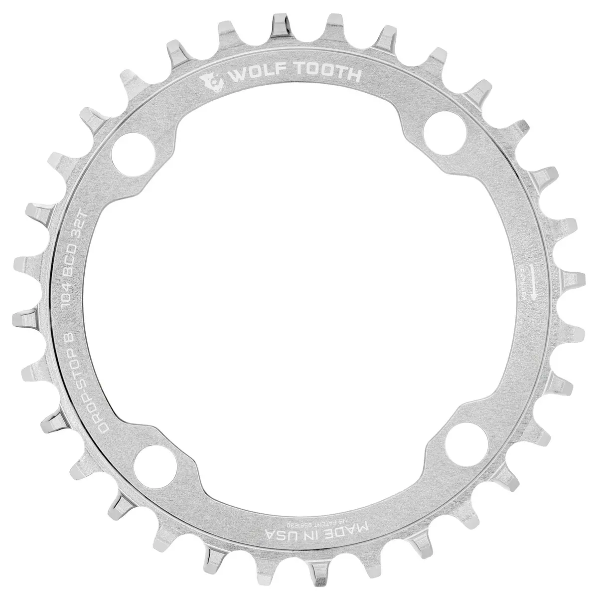 104 Bcd Chainrings - Raw Silver 1