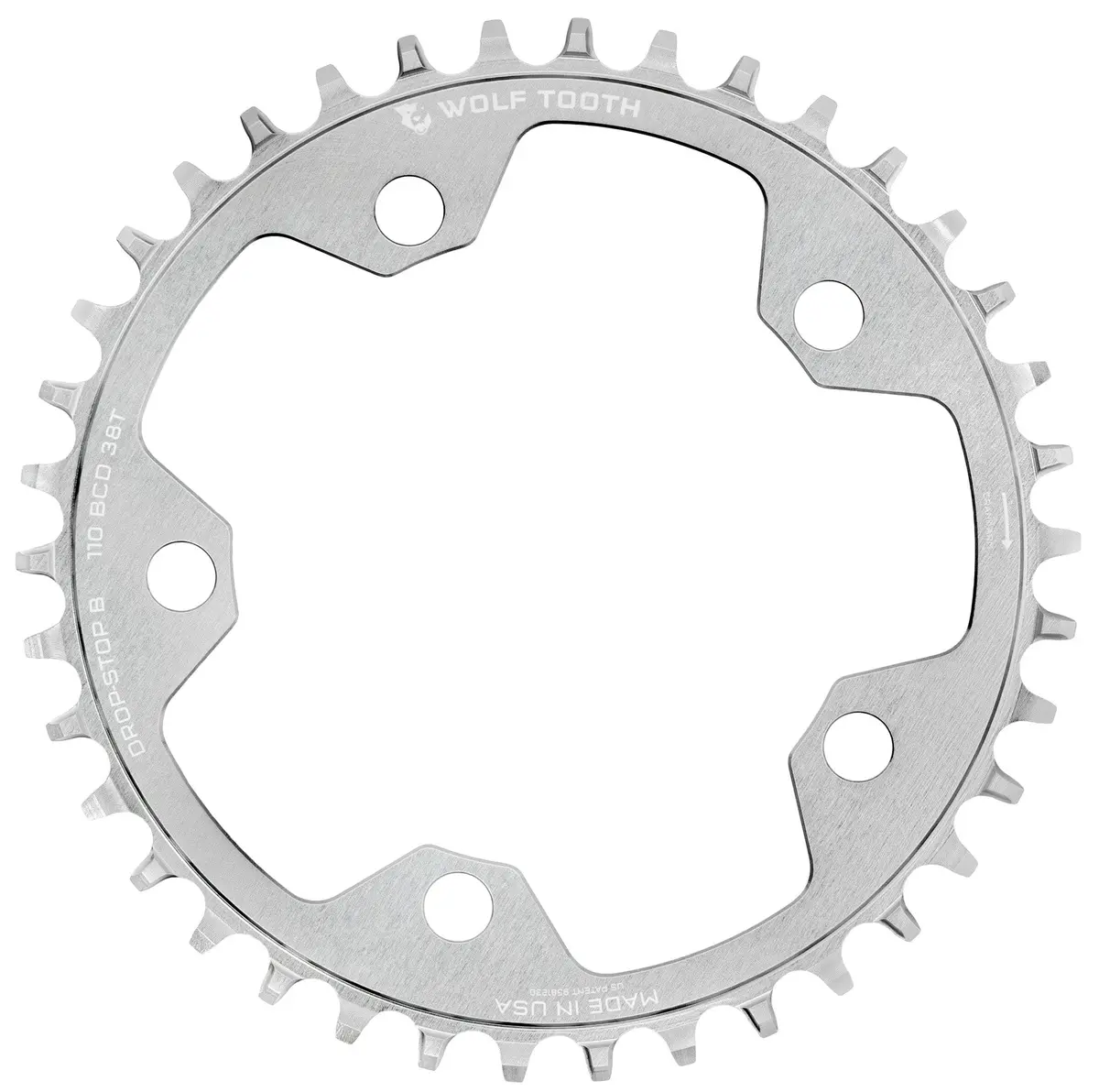 110 Bcd Gravel / Cx / Road Chainrings - Raw Silver 1