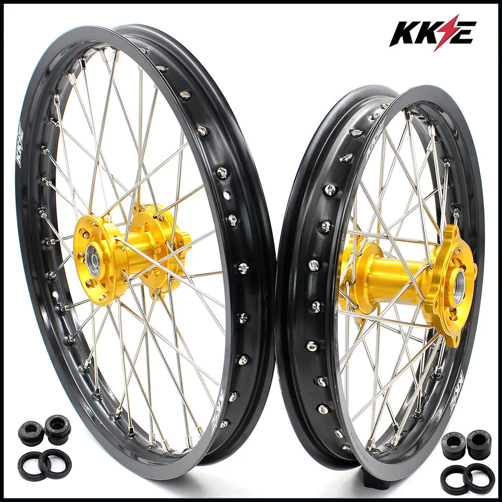 Kke 19 & 16 Rm80 Rm85 1993-2025 Kids Wheels For Suzuki Gold Hub 1