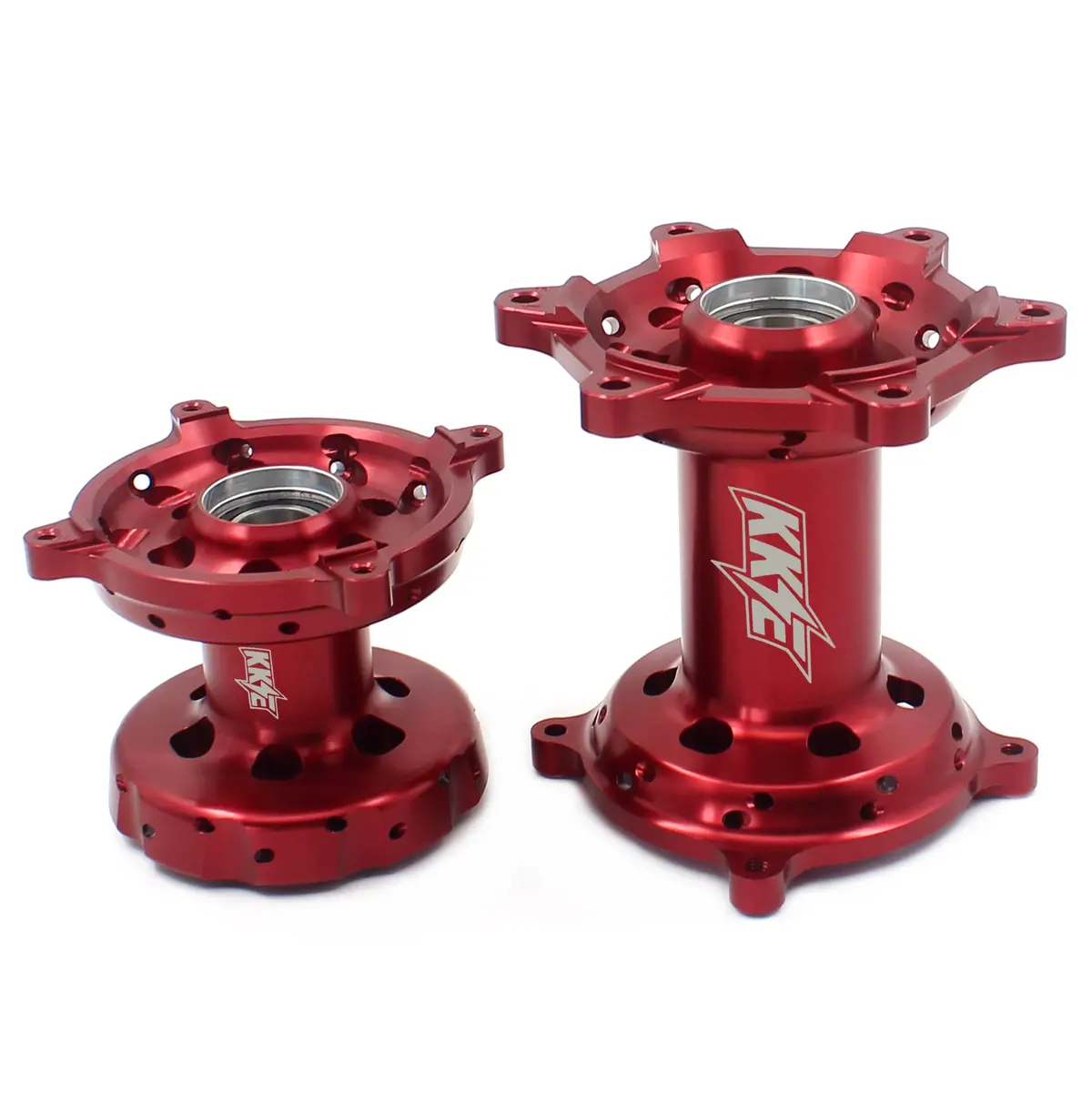 Kke Cnc Red Front & Rear Hubs Set For Suzuki Rmz250 2007-2025 Rmz450 2005-2025 1