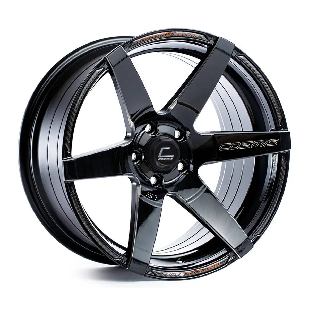 S1 | Gloss Black | Milled Spokes | 18X9.5 +15 5X114.3 1