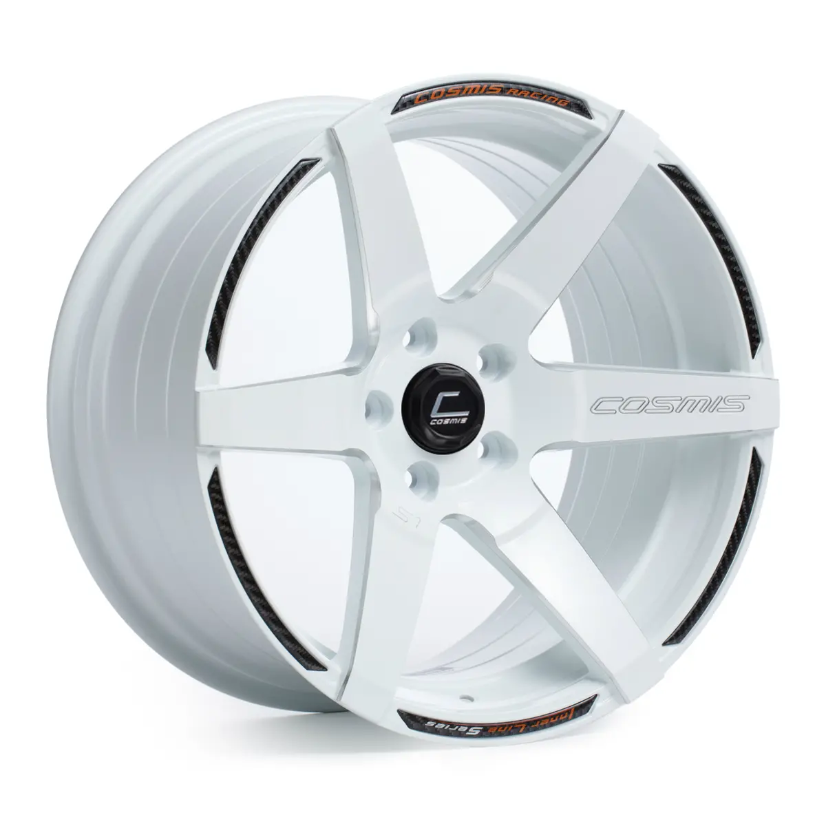 S1 | Gloss White | Milled Spokes | 18X9.5 +15 5X114.3 1