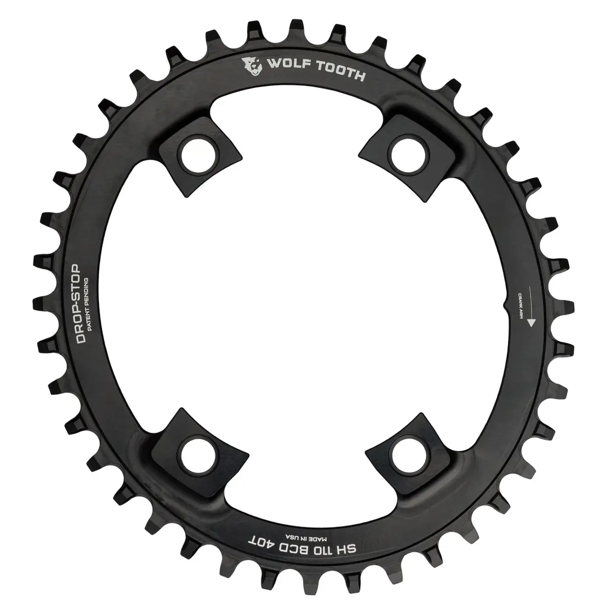 Oval 110 Bcd Asymmetric 4-Bolt Chainrings For Shimano Cranks 1
