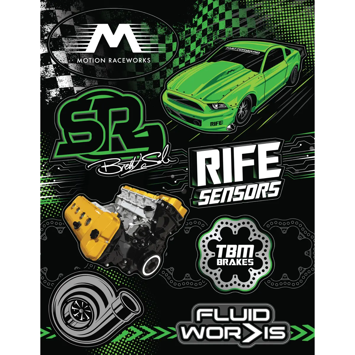 Snot Rocket Sticker Sheet 8.5"X11" 1