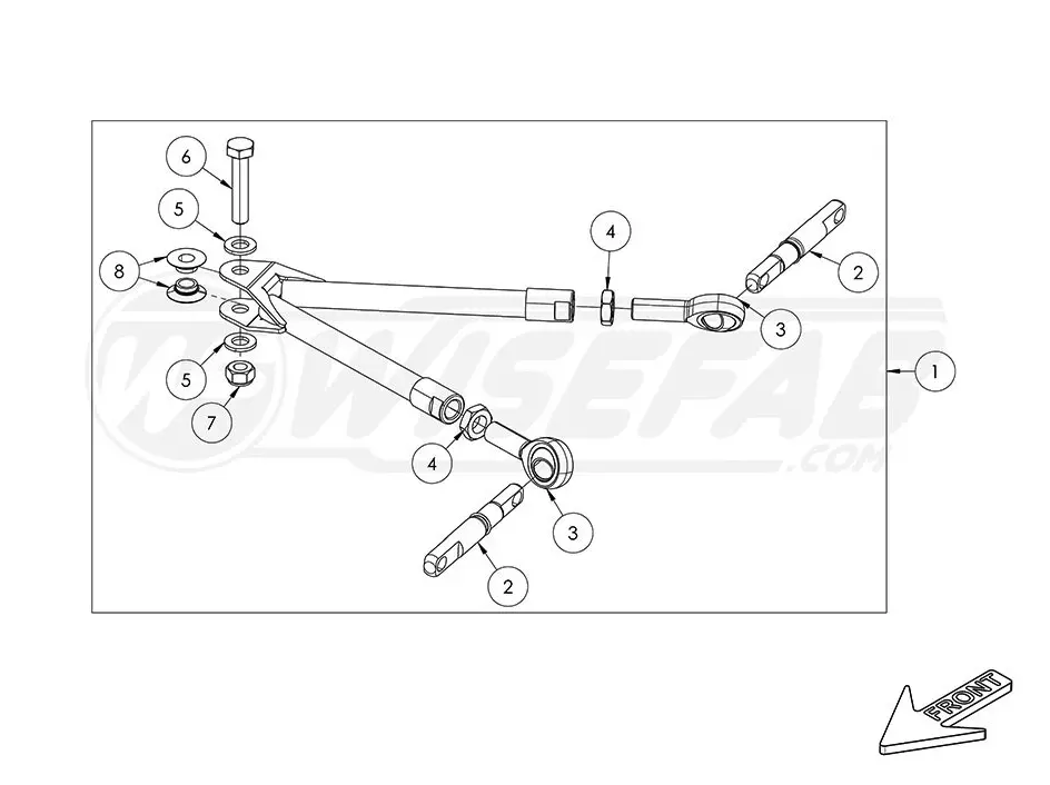 Wisefab Front Upper Control Arm - Wfc60_300A 1