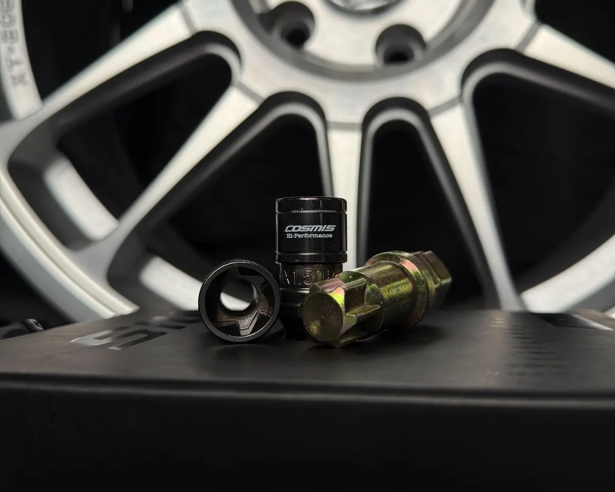 Cosmis Wheels Spiral Lug Nuts | M14x1.5 Gunmetal | Set Of 24 1