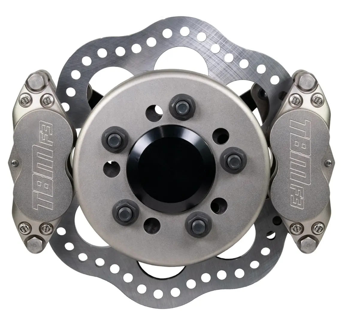 Tbm Top Dragster Dual Caliper Rear Brake Kit Olds / Pontiac 3.15 Bearing 1